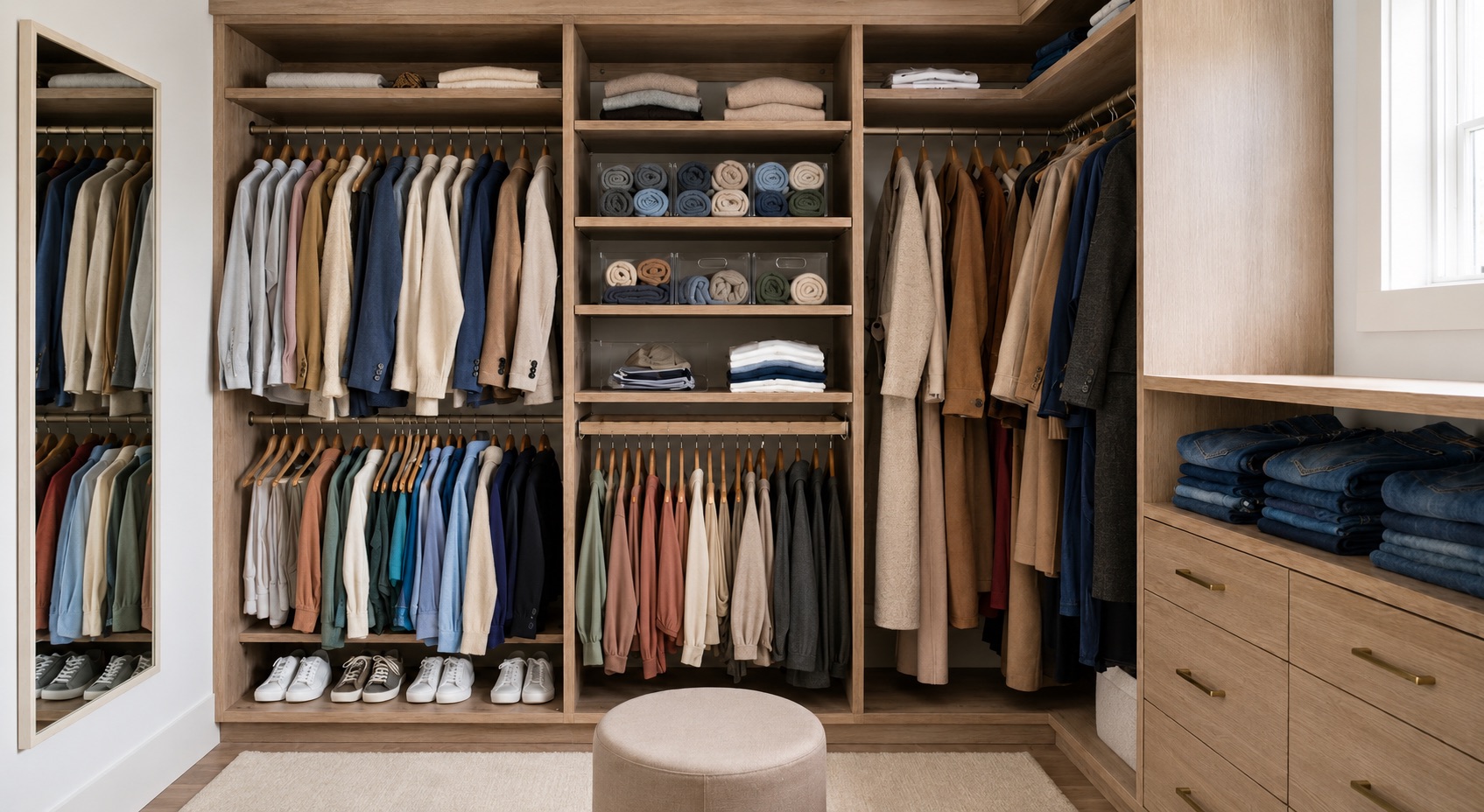 Organized closets